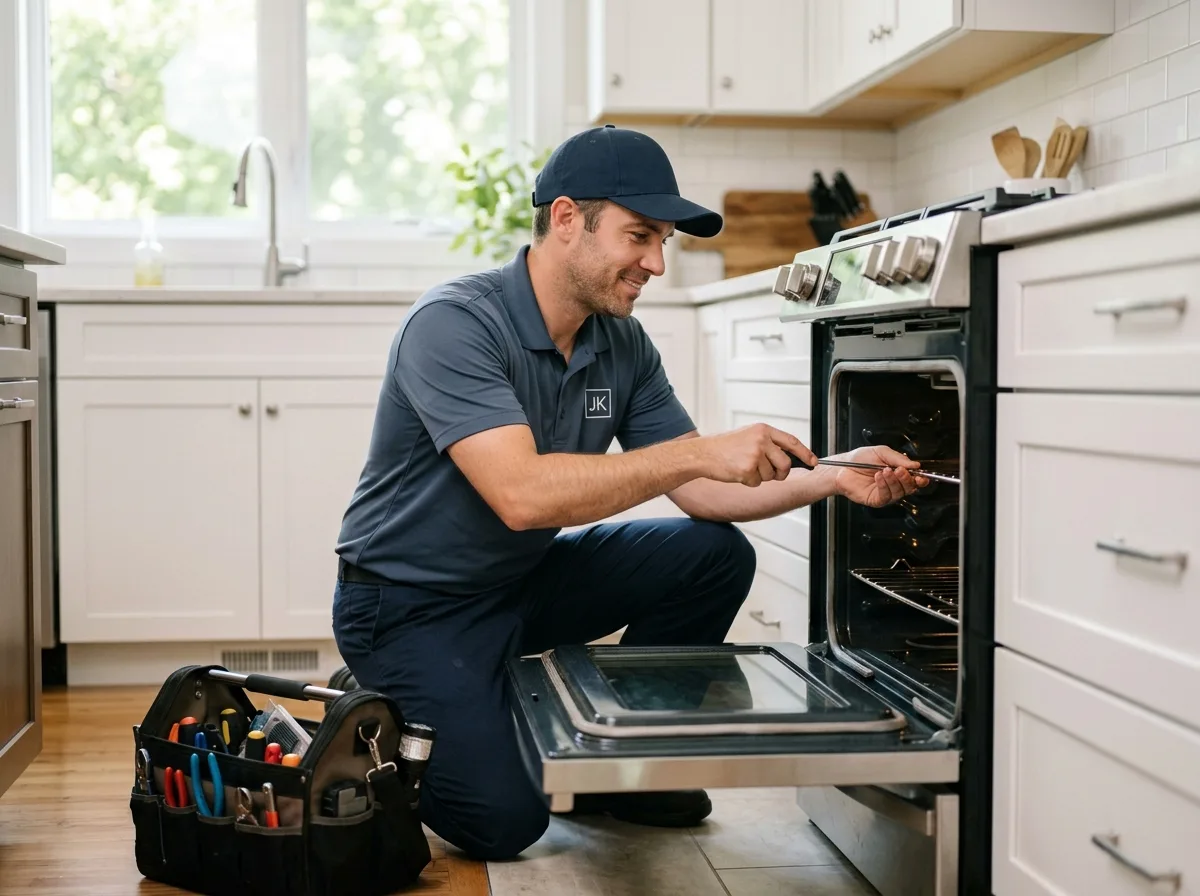 Professional technician ready to service your appliance in Aurora, ON