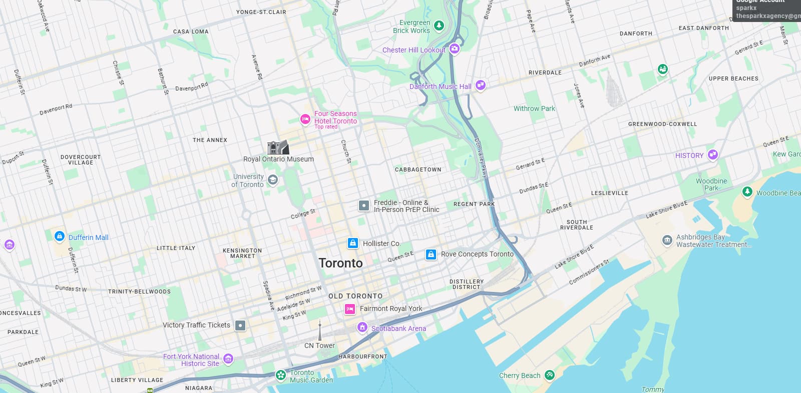 Service Areas Map