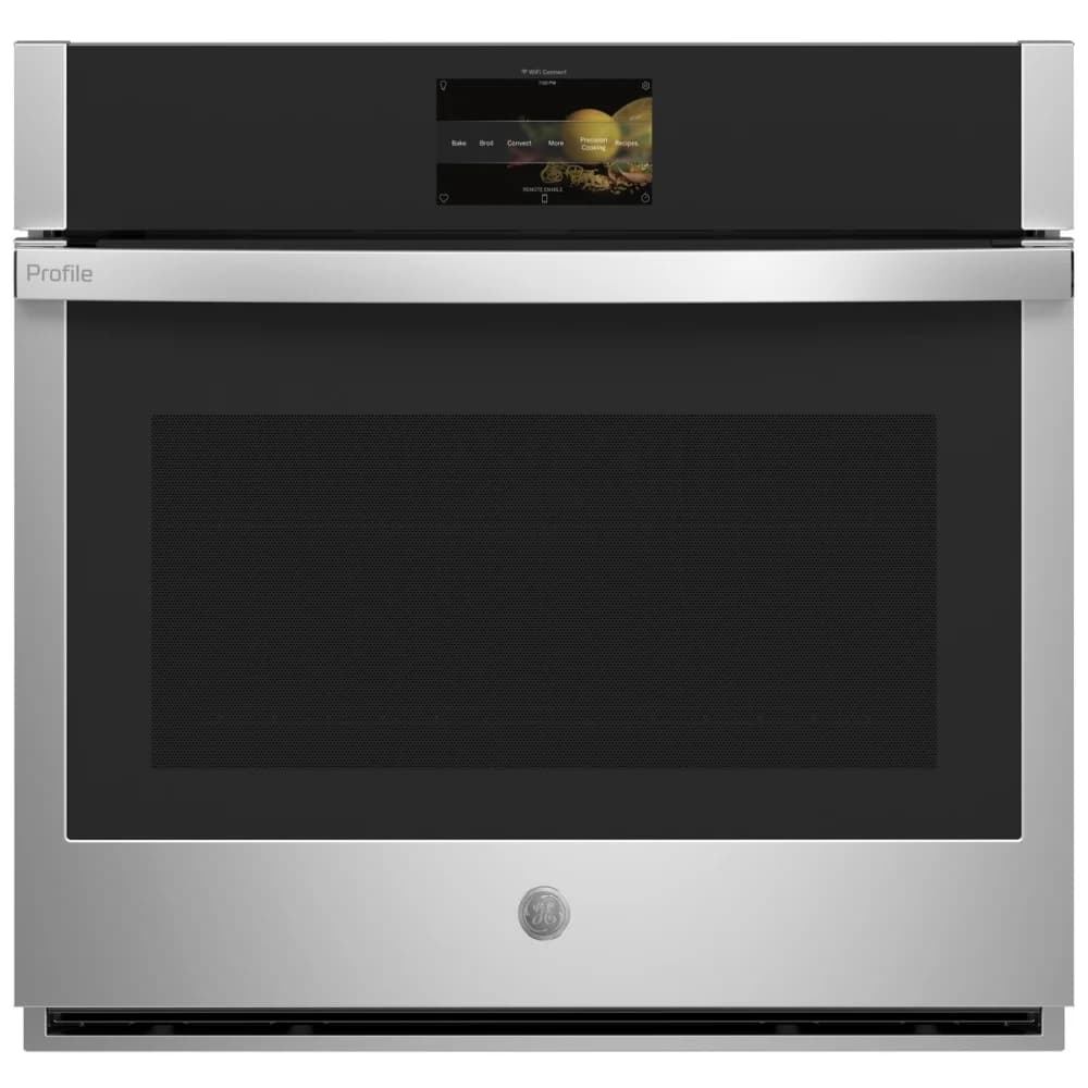 Appliance repair technician testing built-in microwave door interlocks and power supply