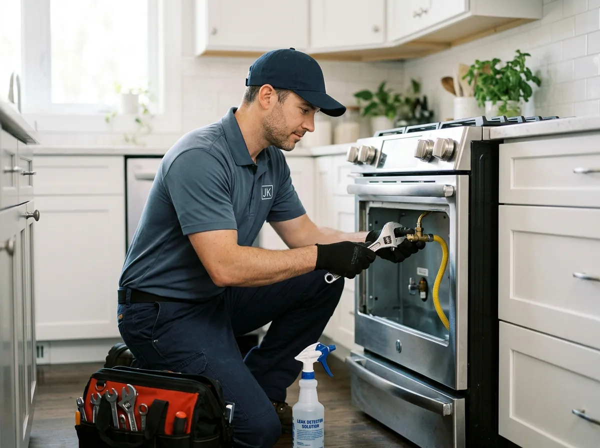 Professional technician ready to service your appliance in Aurora, ON